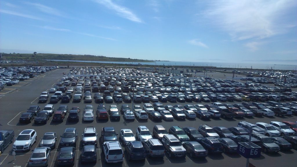Parking lot at Airport